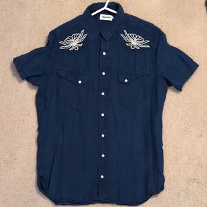 Taylor Stitch Embroidered Snap Button Shirt